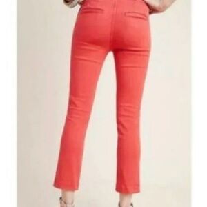 Pilcro and the Letterpress Red Cropped Pull On Chinos